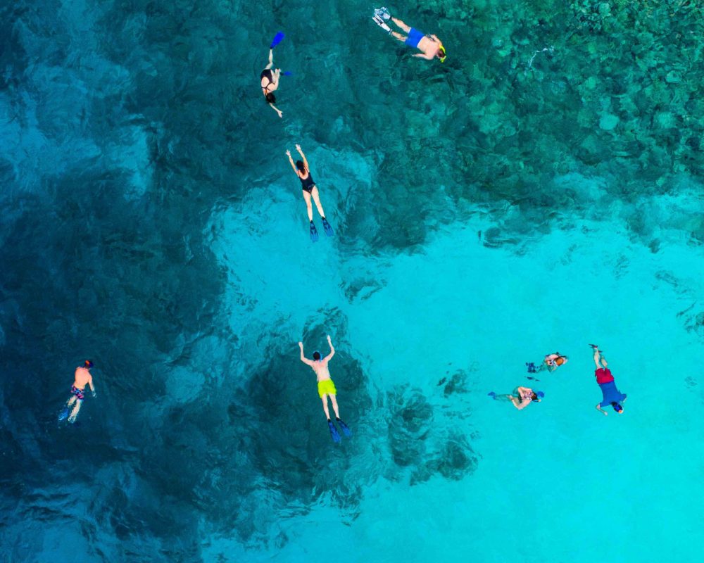 Maldives group snorkeling